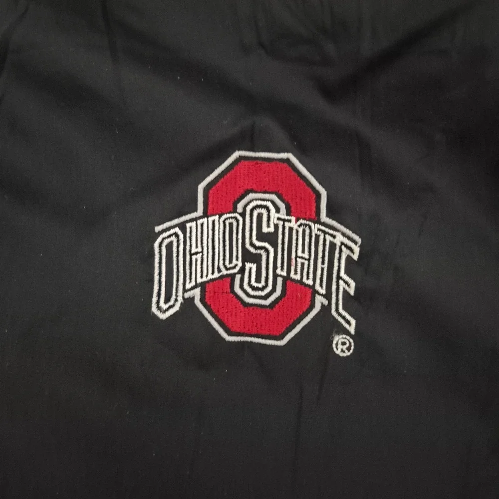 Ohio State Buckeyes Jacket Youth Large Red Black NCAA Football Fleece Pullover
